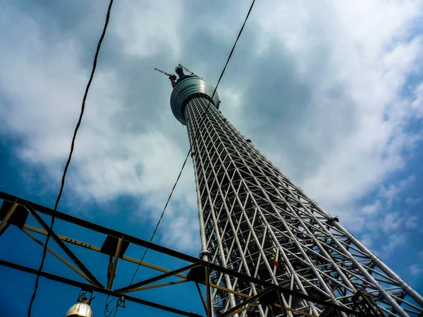 Tokyo Sky Tree Стадии Строительства — стоковое фото