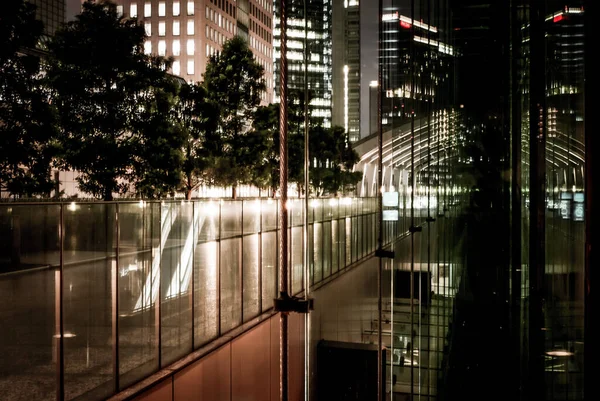 Tokio Shiodome Vista Nocturna — Foto de Stock