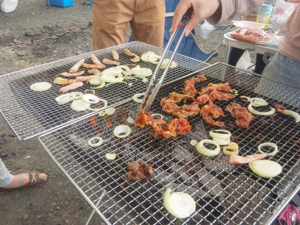 Imagen Carne Parrilla Barbacoa — Foto de Stock