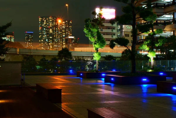 Tokyo Shiodome Vista Serale — Foto Stock