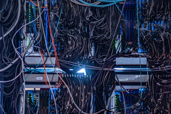 Cables Server Room Image — Stock Photo, Image