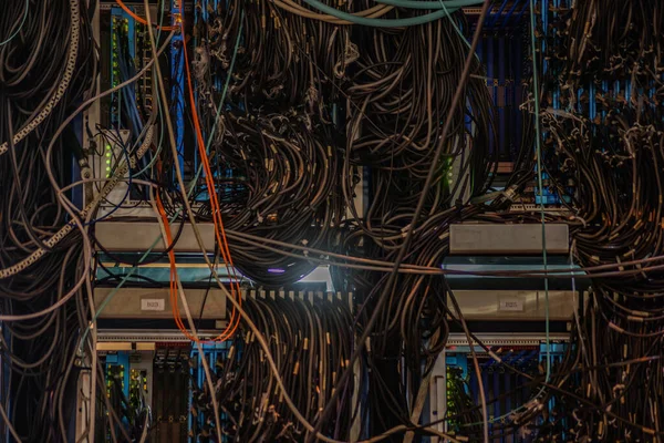 Cables Server Room Image — Stock Photo, Image