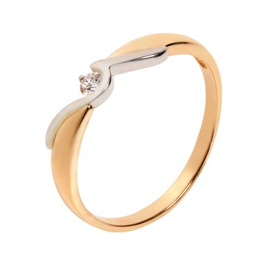 Elmaslı altın yüzük