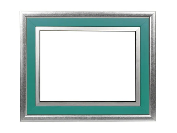 Wooden frame for paintings or photo. Isolated on white — Stock Photo, Image