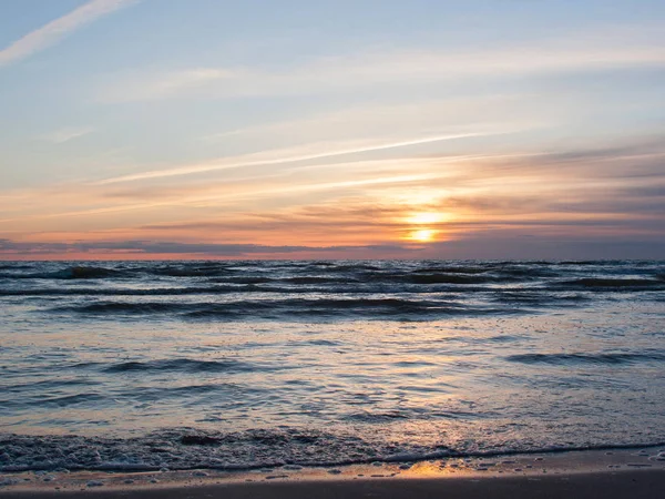 Výhled na západ slunce moře — Stock fotografie