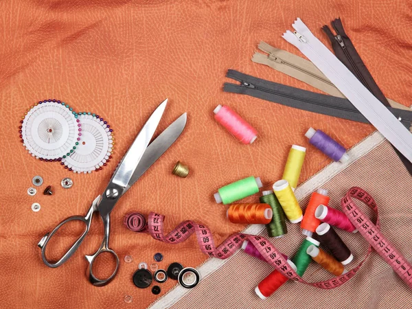 Set Of Different Sewing Accessories - Sewing Background Stock Photo,  Picture and Royalty Free Image. Image 37923139.
