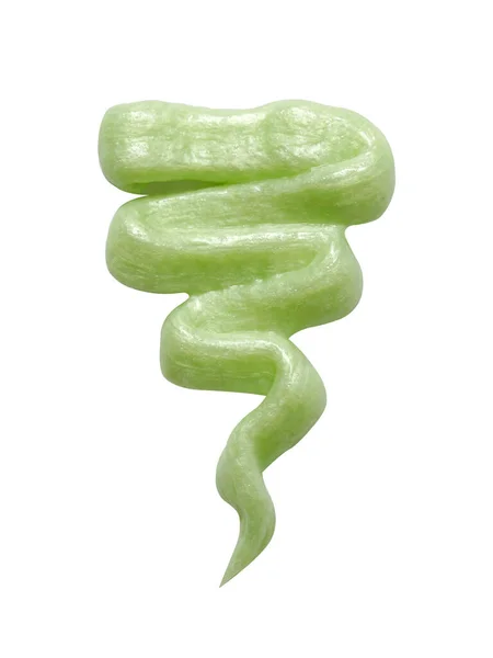 Образец Зеленого Шампуня Белом Фоне — стоковое фото