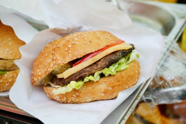 Birkaç yeşil kaktüsler ve Çiçeklik içinde sulu