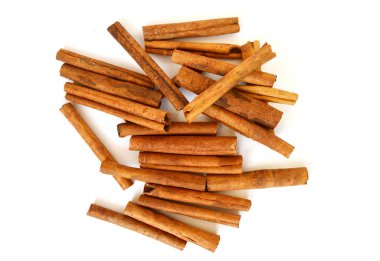 Tarçın beyaz izole topluluğu