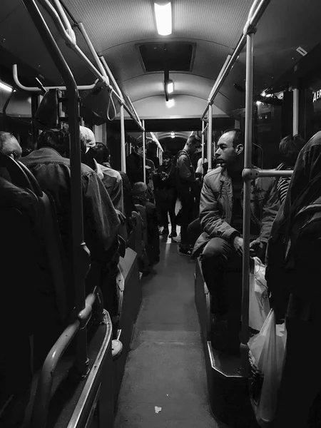Пассажиры Поезде — стоковое фото