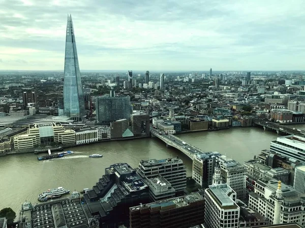 Famous skyscrapers and view of the City of London — Stock Photo, Image