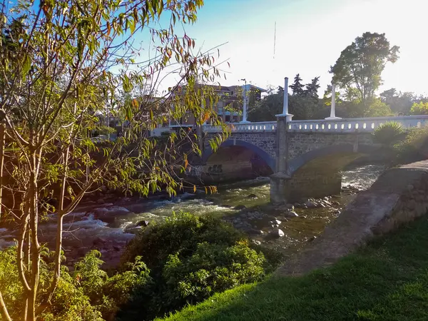 Uno Los Puentes Que Conecta Ciudad Cuenca — Foto de Stock