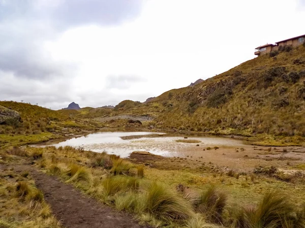 Parque Nacional Cajas Ecuador Paisajes Montañosos Andinos Oficina Técnica Del — Foto de Stock