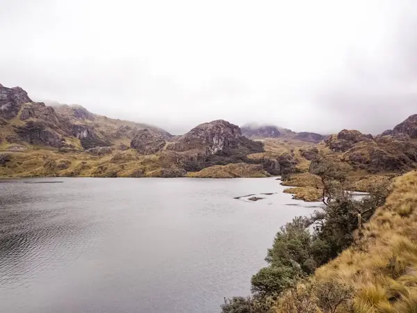 Vista Laguna Toreadora Parque Nacional Cajas — Foto de Stock