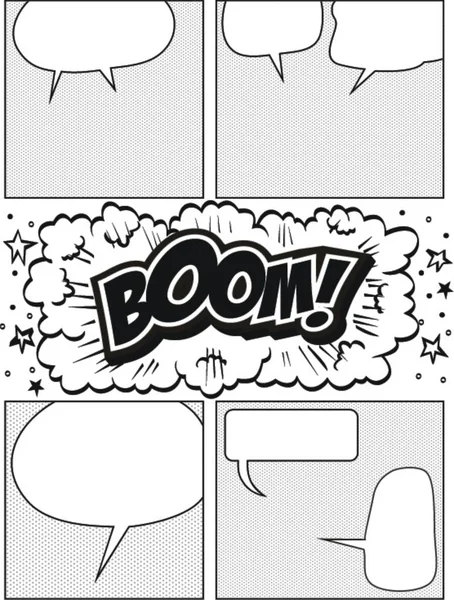 Bubble de Boom Comic Speech — Archivo Imágenes Vectoriales