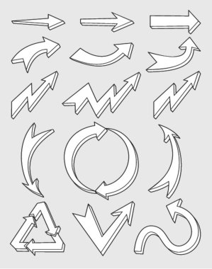 Ok elle çizilmiş tasarım