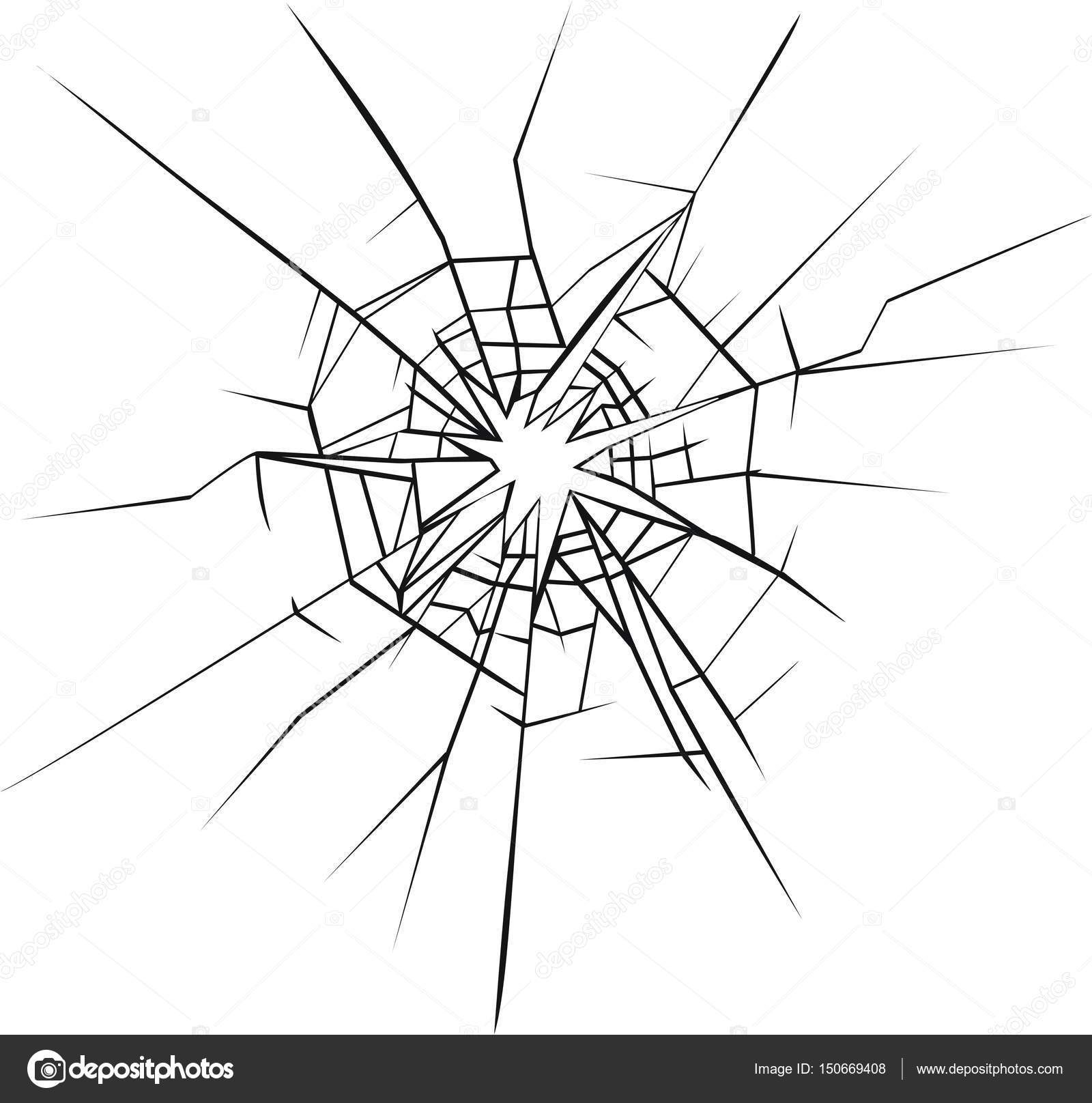 broken glass texture vector