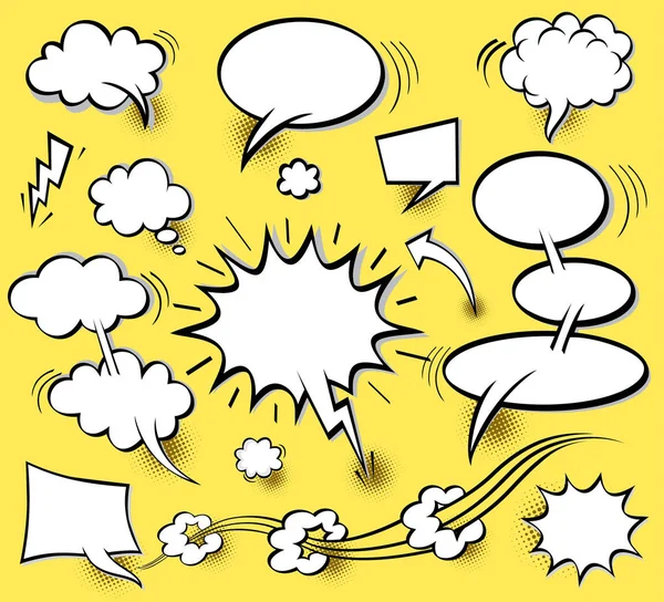 Komik konuşma balonları, vektör çizim