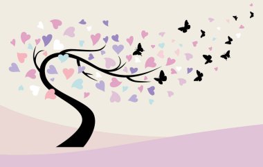  Yapraklı ağaç, vektör illüstrasyonu.vektör düz ağaç simgesi