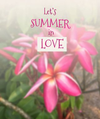 Bulanık çiçek zemin üzerine ilham alıntı