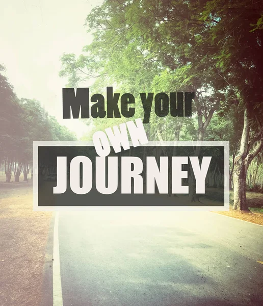 Inspired Motivation Quotation Enjoy Journey Not Stock Photo 1271967061