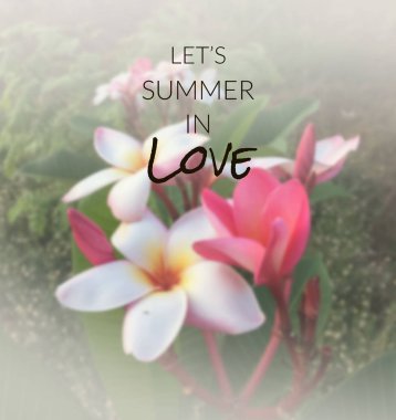 Bulanık çiçek zemin üzerine ilham alıntı