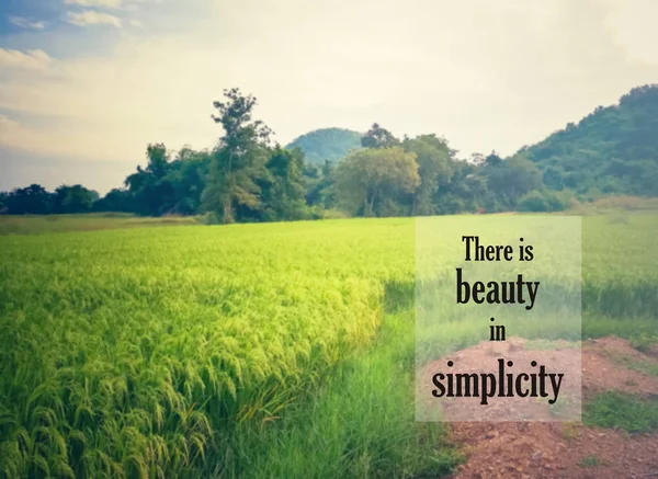 Inspirational Quote Motivational Background Beauty Simplicity — стоковое фото