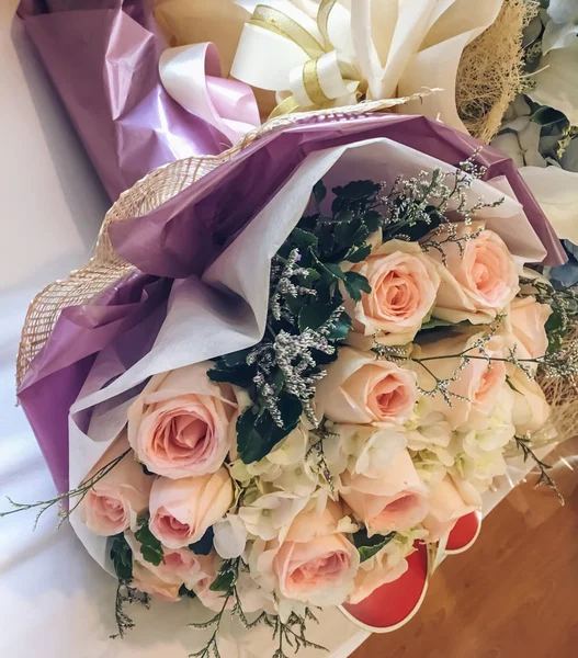 Beau Bouquet Fleurs Rose — Photo