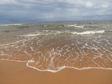 Sahilde deniz dalgası