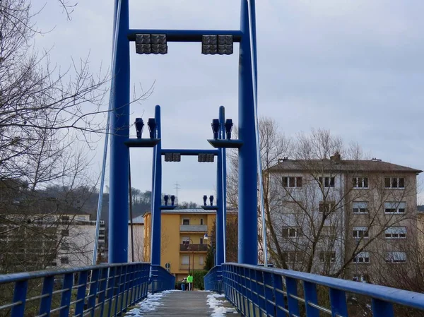 Пішохідний міст у Волферданге. — стокове фото