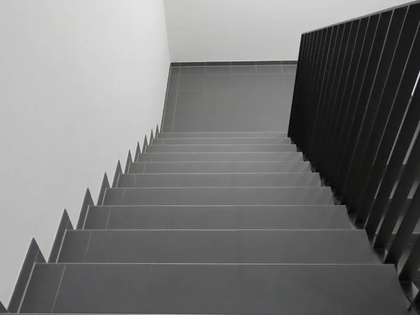 Modern grey staircase — 스톡 사진