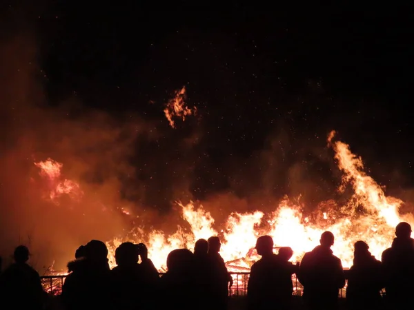 Vuurwerk in Luxemburg — Stockfoto