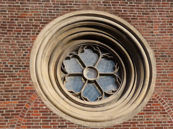 Janela de roseta de Riga Dome — Fotografia de Stock