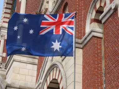 Australian flag in Somme