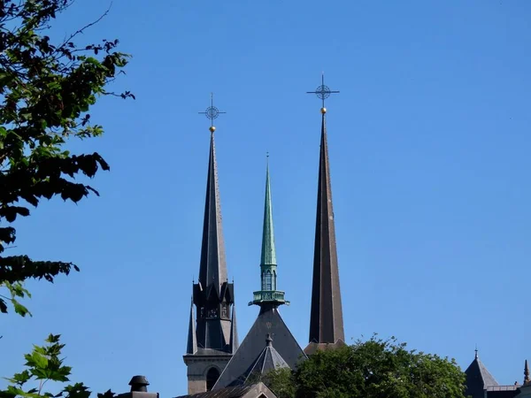 Torres da Catedral do Luxemburgo — Fotografia de Stock