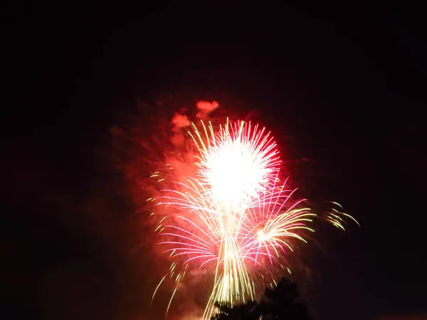 Fuochi d'artificio in Lussemburgo — Foto Stock