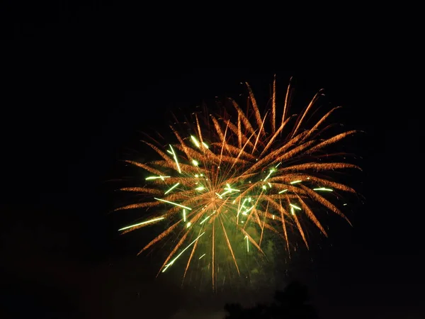 Fuochi d'artificio in Lussemburgo — Foto Stock