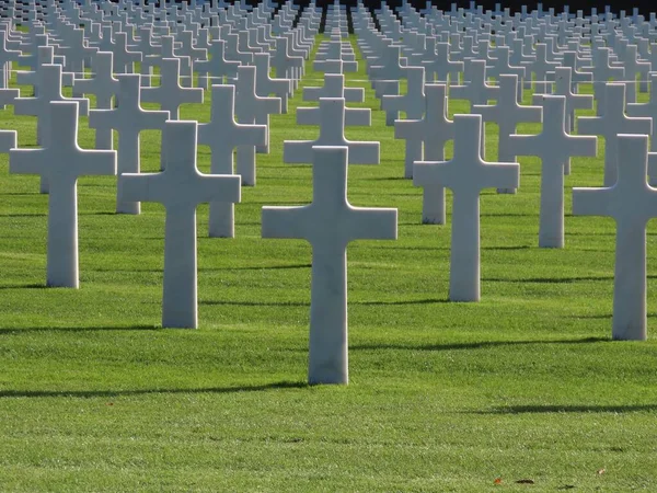 Cemitério militar americano — Fotografia de Stock