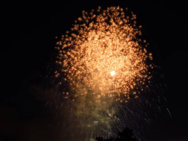 Fuochi d'artificio in Lussemburgo — Foto Stock