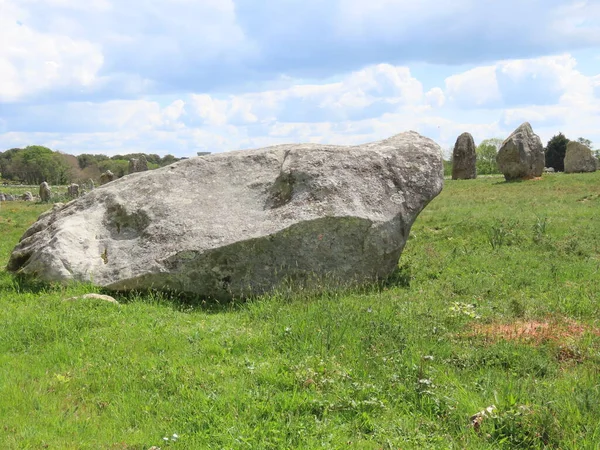 Alinhamentos de megalitos de carnac — Fotografia de Stock