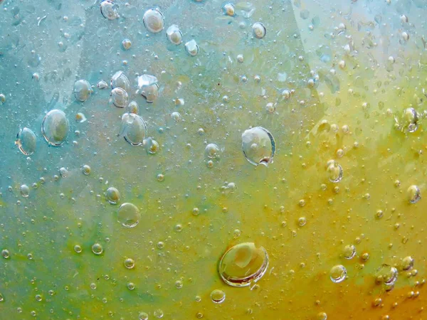 Air bubbles inside glass — Stock Photo, Image