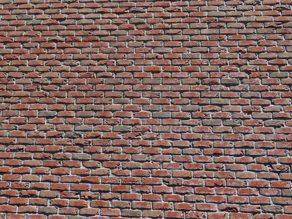 Røde mursten væg - Stock-foto