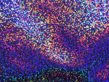 Mor pembe mavi parıltı.