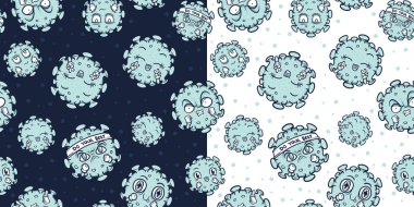 Corona covid 19 virüs sevimli desensiz