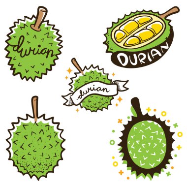 durian etiket logosu çizimi