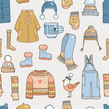 desen kış giysileri unsurları ile 