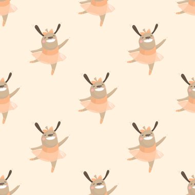 köpek balerin dans ile desen 