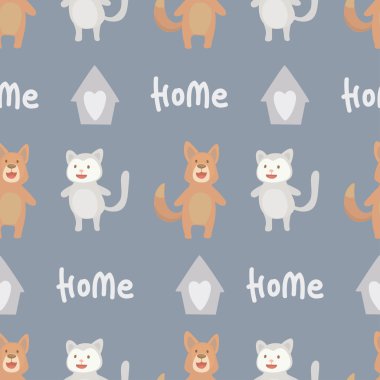 Kedi ve köpek hakkında bir ev hayal