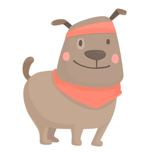 Cute cartoon hond — Stockvector