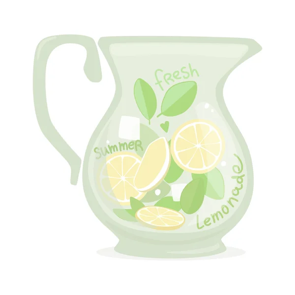Летний свежий лимонад — стоковый вектор